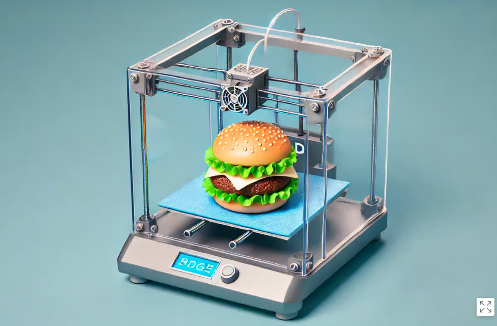 burger imrpimante 3D